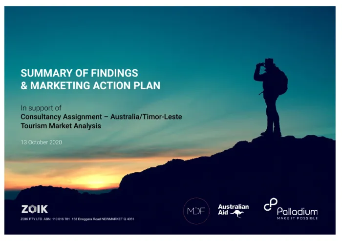 Australia/Timor-Leste Tourism Market Analysis