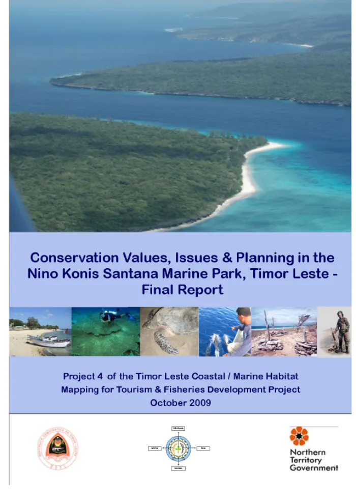 Conservation Values, Issues and Planning in the Nino Konis Santana Marine Park, Timor Leste