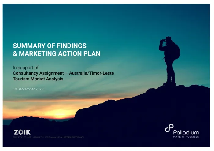 SUMMARY OF FINDINGS AND MARKETING ACTION PLAN