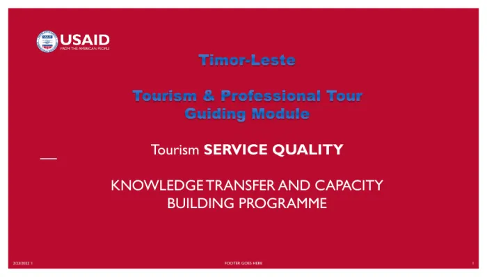 Tour Guiding Training Module