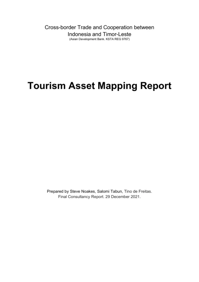 Tourism Asset Mapping Report